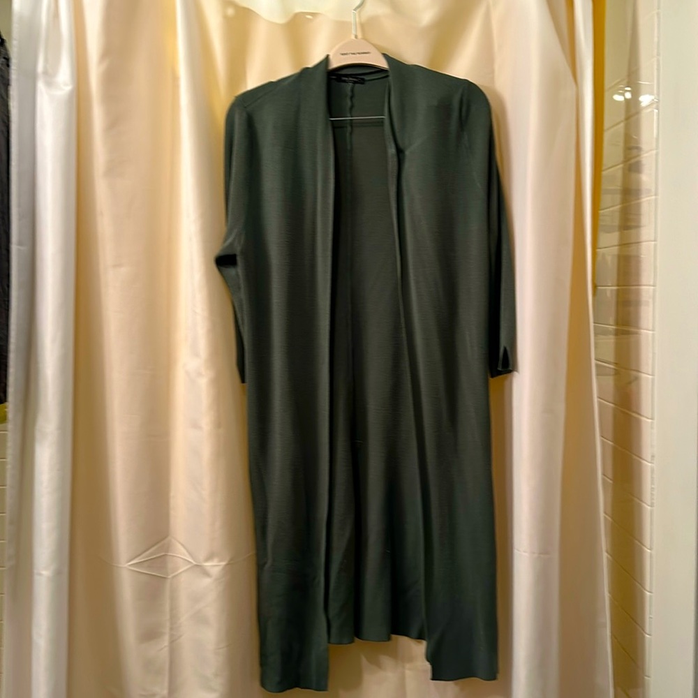 Olive green cardigan size L